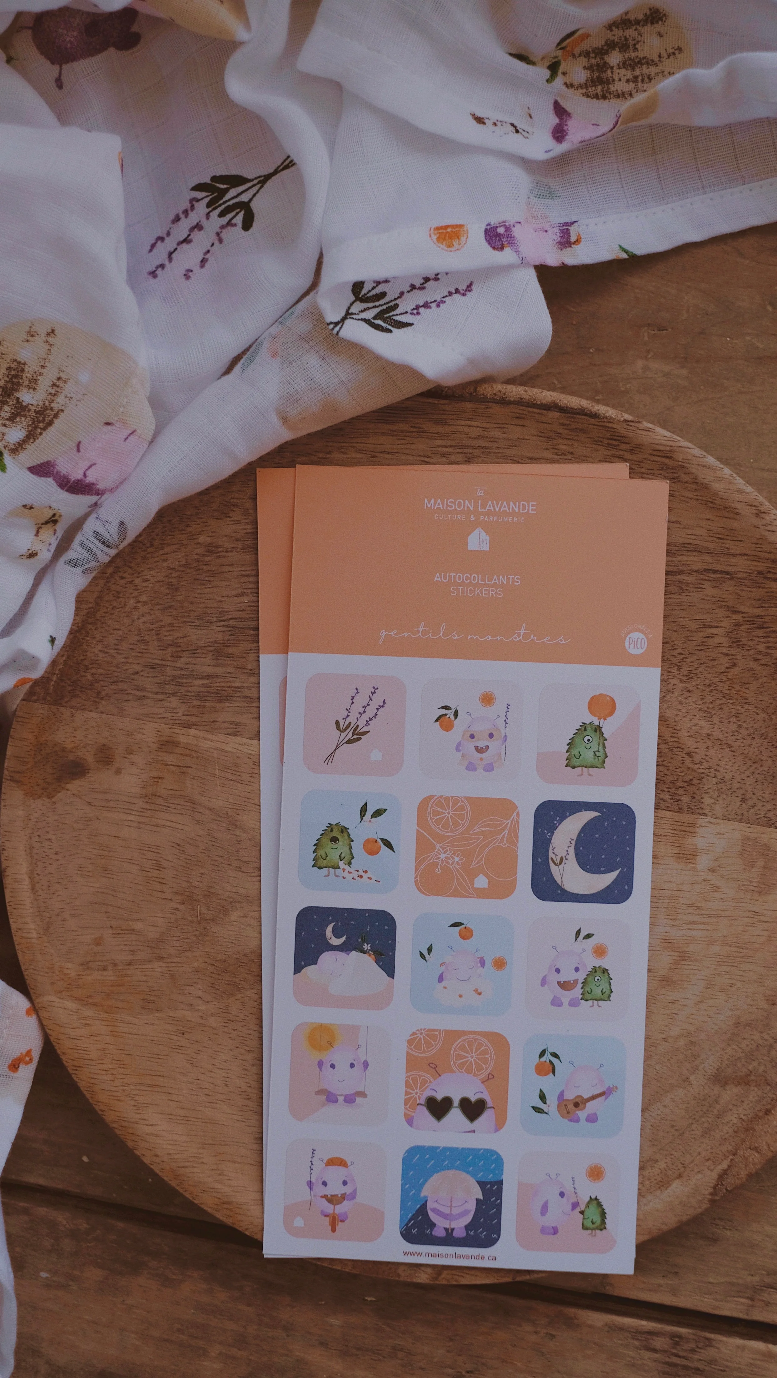 Autocollants Pico x Maison Lavande - Gentils Monstres - Image 3