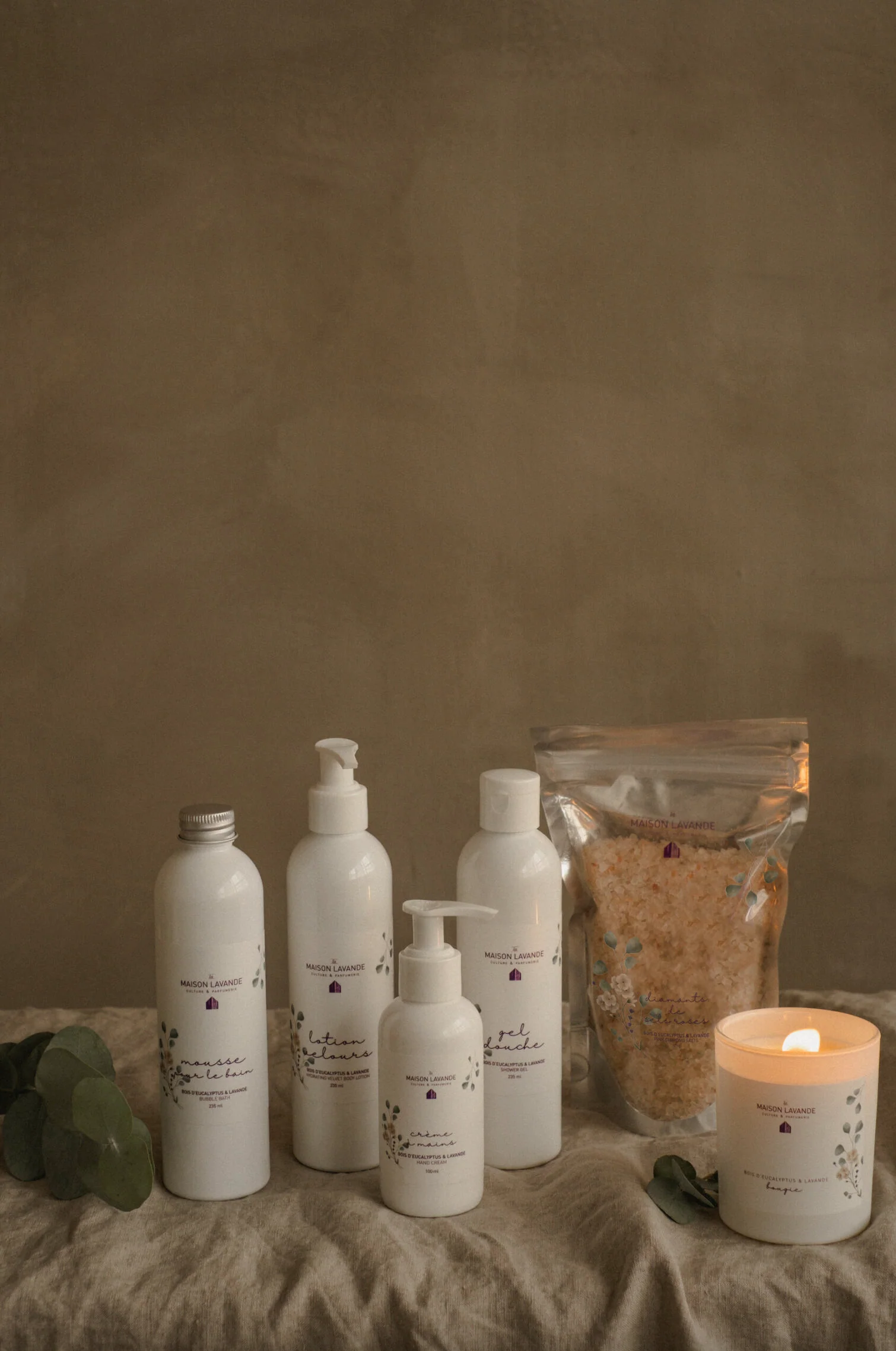 Diamants de sels roses - Bois d'eucalyptus & lavande - Image 3